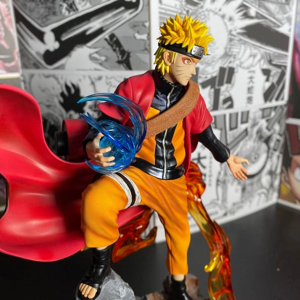 Naruto Sage Mode Rasengan Collectible Anime Figure PVC 9" [Boxed]