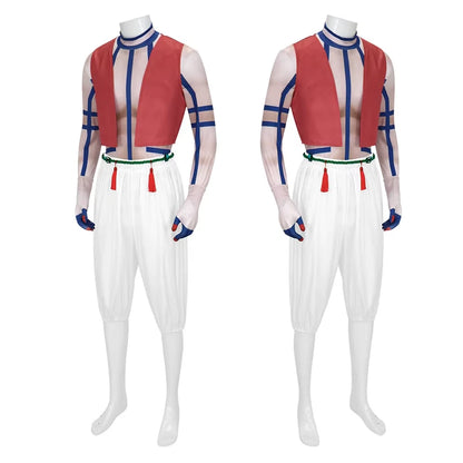 Akaza Cosplay Demon Slayer Full Set: Gloves, Vest, Pants, Shirt, & Tassels DM SZ