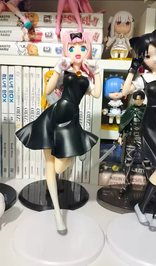 Kaguya Shinomiya & Chika Fujiwara Neko Love is War Anime Figure PVC 8.5" [No Box]