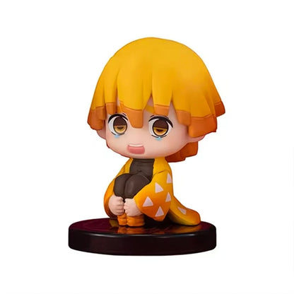 Hashira Tanjiro Inosuke Demon Slayer Anime Figurines PVC 2" [No Box : 5 pc Set]