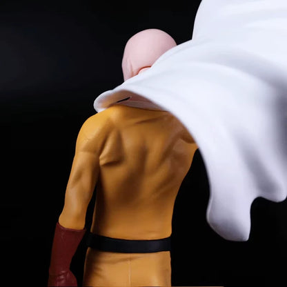 Saitama Bald Cape One Punch Man Anime Collectible Action Figure PVC 7.8" [No Box]
