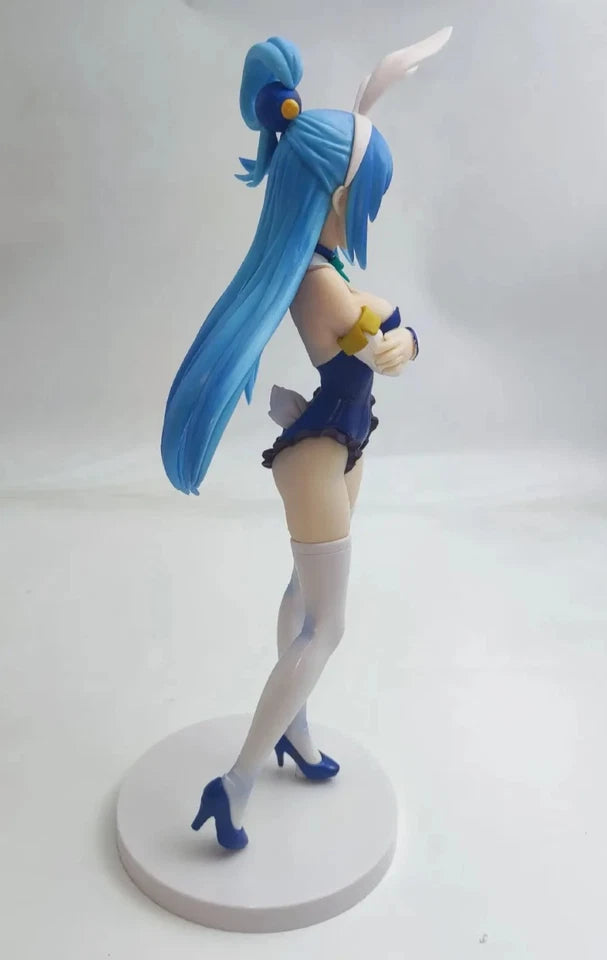 Aqua Bunny Girl KonoSuba Popular Kawaii Anime Figure Model Statue PVC 10" [Boxed]