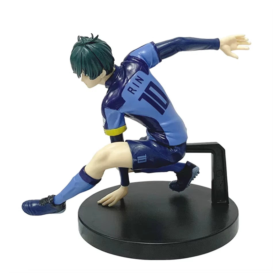 Rin Itoshi Soccer Uniform Blue Lock Iconic Anime Figure Model PVC 5" [Boxed]
