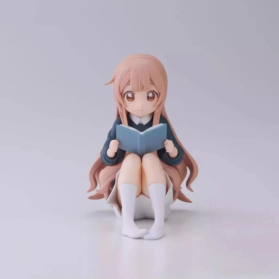 Hanako‌ Omuro Reading YuruYuri Kawaii Desktop Anime Figure Model PVC 3" [No Box]