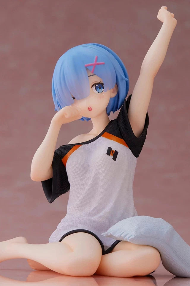 Rem Slumber Re: Zero Anime Kawaii Desktop Petite Figure PVC 3.9" [No Box]