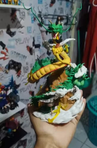 Childhood Goku & Shenron Dragon Ball Anime Figure Model Statue PVC 8.5" [No Box]