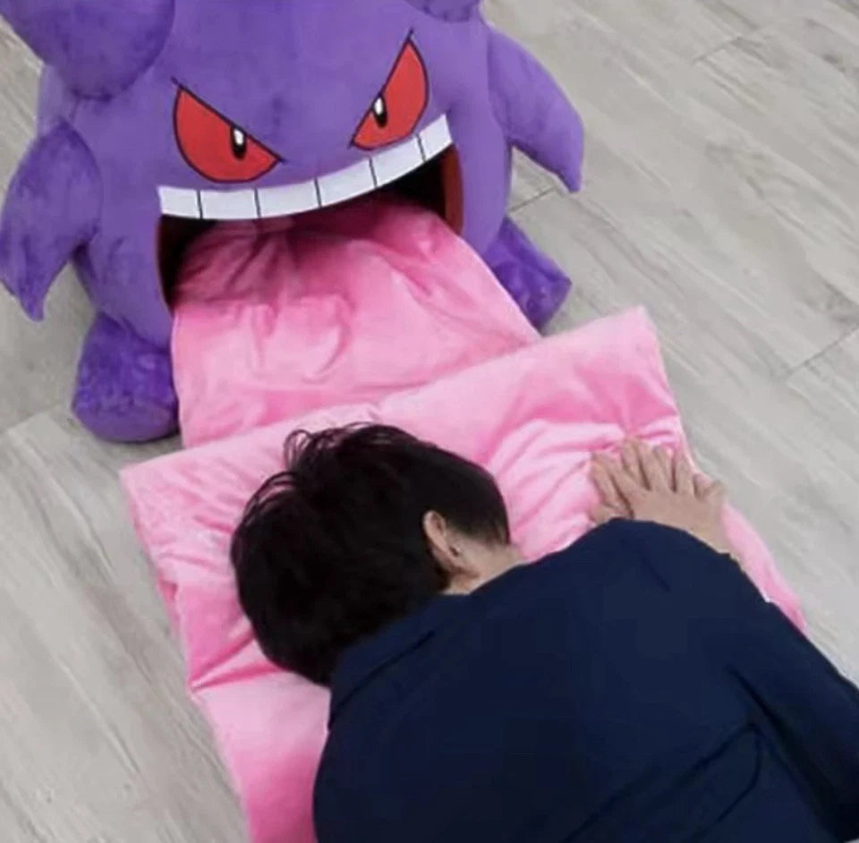 Gengar Tongue Sleeping Bag Therapy Buddy Plush 22 x 25" [Tongue length: 4.2 ft]