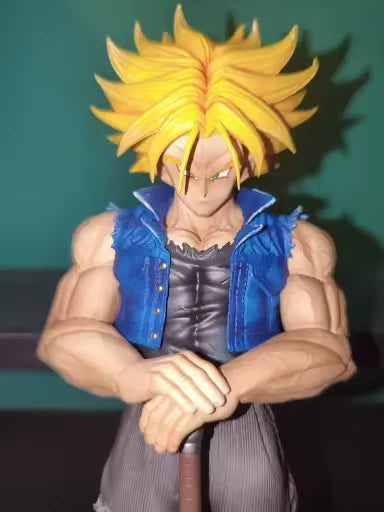 Future Trunks Super Saiyan Dragon Ball Z Anime Collectible Figure PVC 9" [No Box]