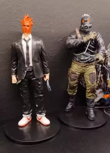 Shin Heart Mask, Caiman Gas Mask Dorohedoro Anime Figure Model Statue PVC 7.4" [Boxed]