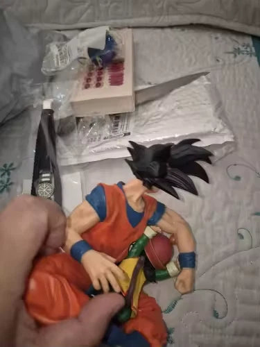 Goku & Kid Gohan Dragon Ball Z Collectible Anime Figure Model PVC 4" [No Box]