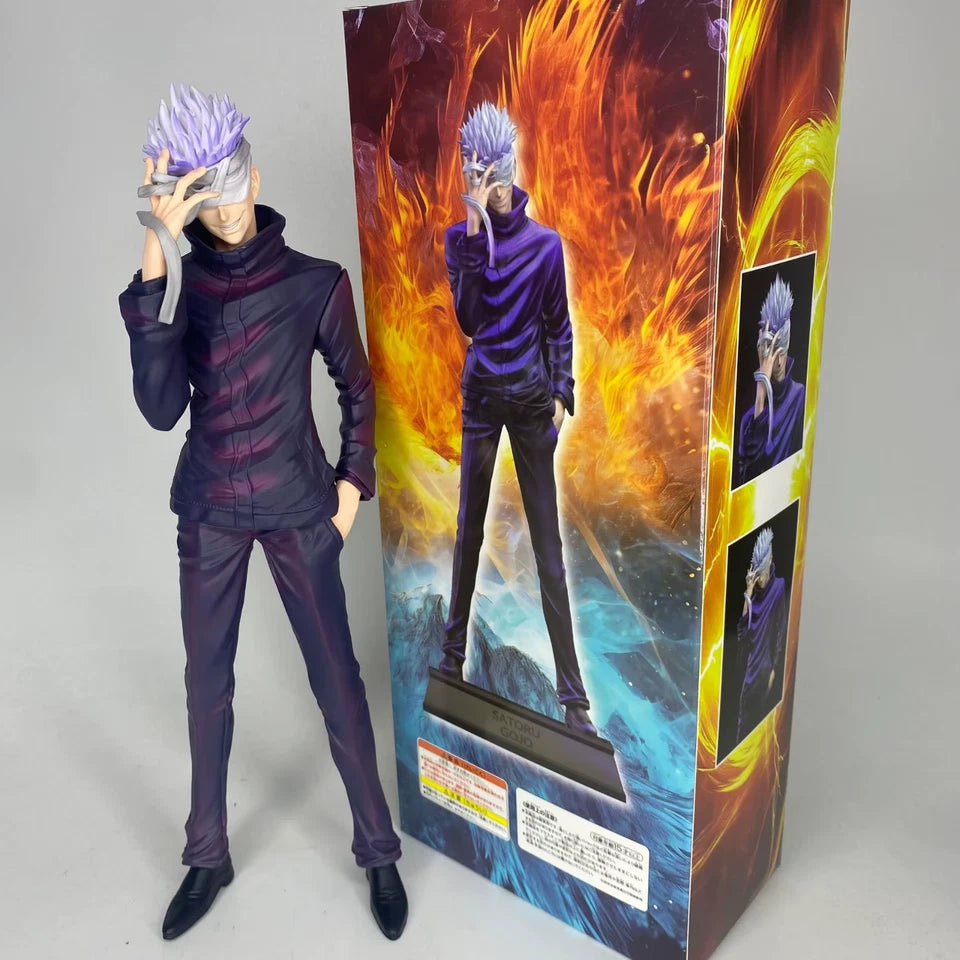Satoru Gojo Blindfold Jujutsu Kaisen Anime Figure Model Statue PVC 12" [Boxed]