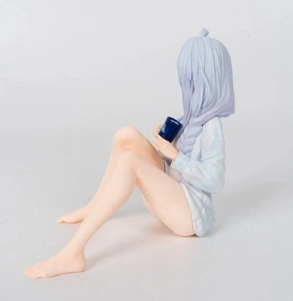 Elaina Pajamas Wandering Witch Anime Kawaii Desktop Figure PVC 4.3" [No Box] *Adult Collectible*