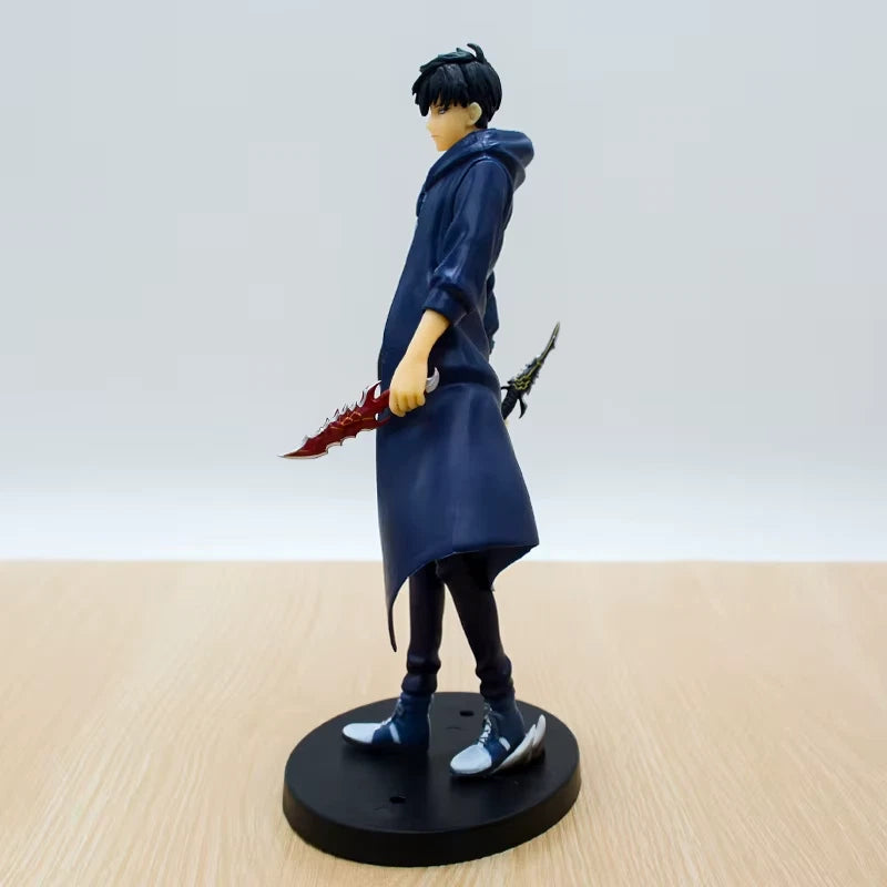 Sung Jin-woo Dual Daggers Solo Leveling Anime Figure Model Statue PVC 8" [Boxed]