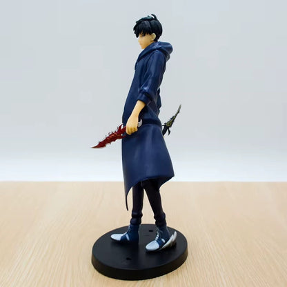 Sung Jin-woo Dual Daggers Solo Leveling Anime Figure Model Statue PVC 8" [Boxed]