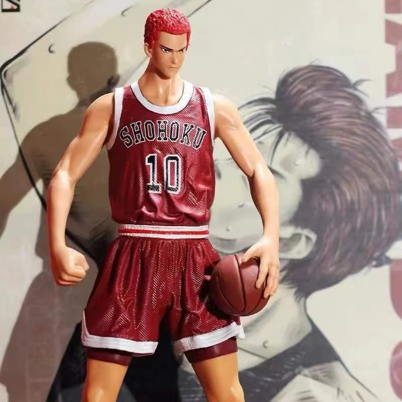 Sakuragi Hanamichi Slum Dunk Anime Collectible Action Figure PVC 10" [No Box]