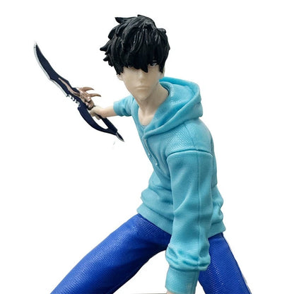 Sung Jin-woo Dual Daggers Solo Leveling Anime Figure Model Statue PVC 6.6" [Boxed]