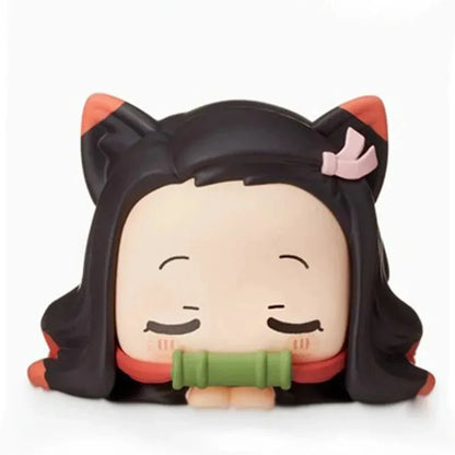 Tanjiro Napping Demon Slayer Anime Miniature Toys PVC 2.3" [No Box w/ Full Set]