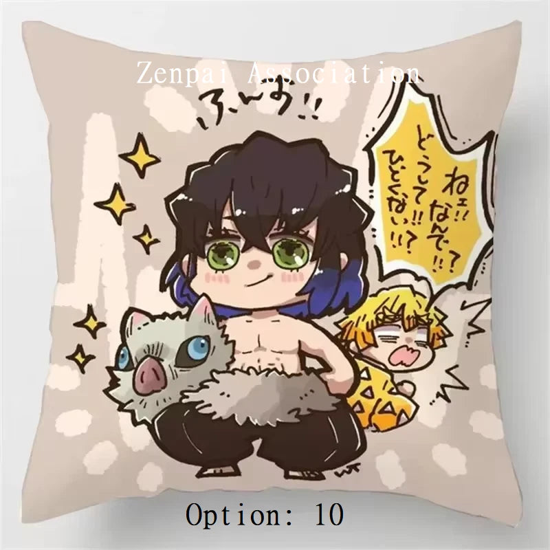 Hashira Corps Demon Slayer Anime Soft Pillow Cushion Cover 2 x 2 ft