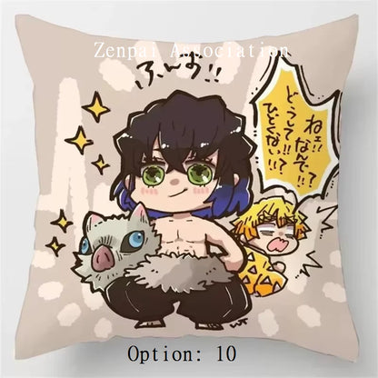 Hashira Corps Demon Slayer Anime Soft Pillow Cushion Cover 2 x 2 ft