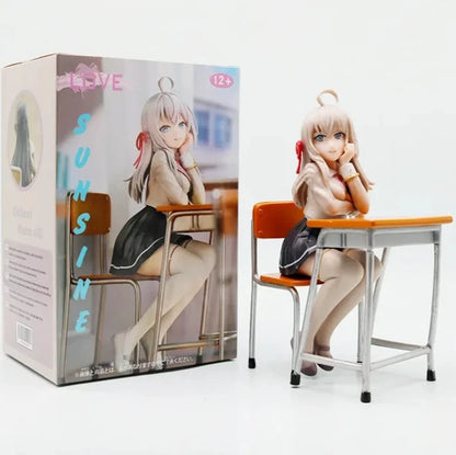 Alya Mikhailovna Sitting Roshidere Anime Figure Model Statue PVC 6.4" [Boxed]