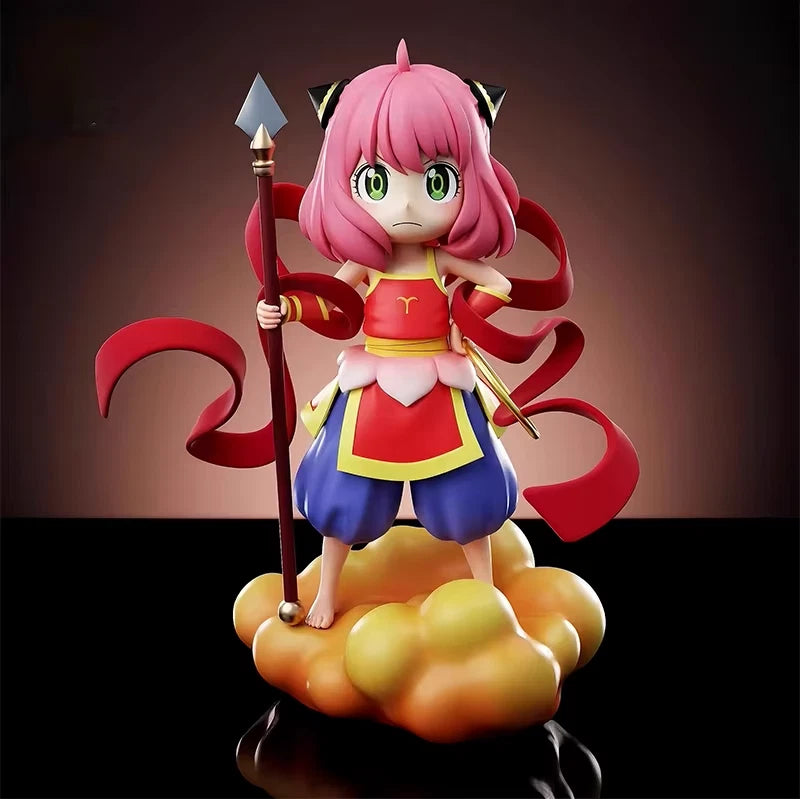 Anya Nezha Warrior Outfit Spy × Family Ne Zha Anime Figure PVC 7 in [No Box]