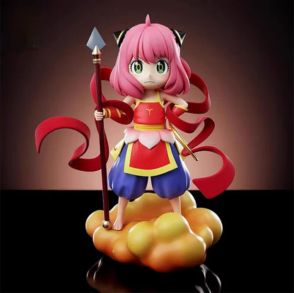 Anya Nezha Warrior Outfit Spy × Family Ne Zha Anime Figure PVC 7 in [No Box]
