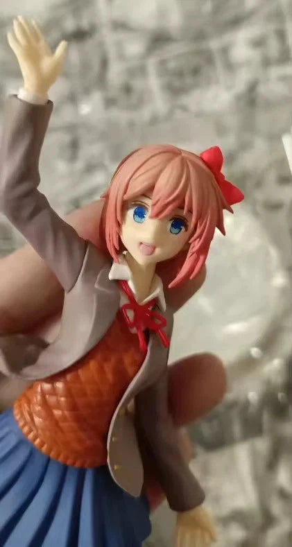 Sayori Doki Doki Literature Club! Kawaii Anime Figure Model Statue PVC 6.5" [Boxed]