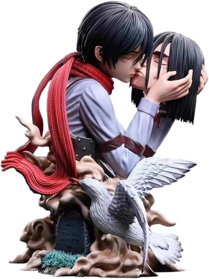Mikasa Kissing Eren's Head Attack on Titan AoT Top-Rated Anime Figure PVC 8.6" [Boxed]