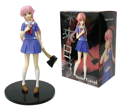 Yuno Gasai Wielding Axe Future Diary: Redial Anime Figure Model PVC 6.5" [Boxed]