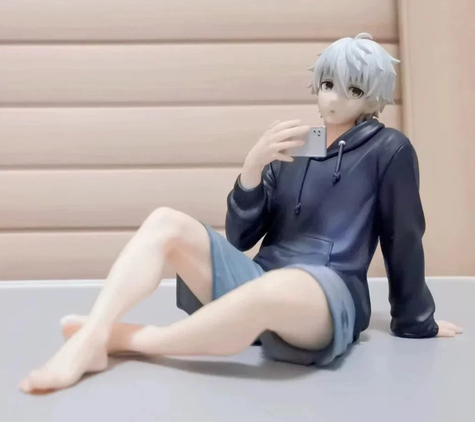 Nagi Seishiro Hoodie Blue Lock Desktop Anime Figure Model Statue PVC 3" [Boxed]
