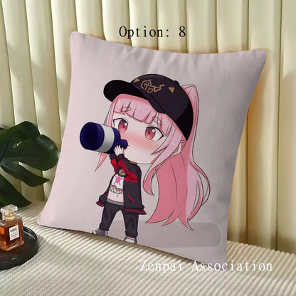 Mori Calliope Vocaloid Hololive Soft Pillow Cushion Cover 2 x 2 ft
