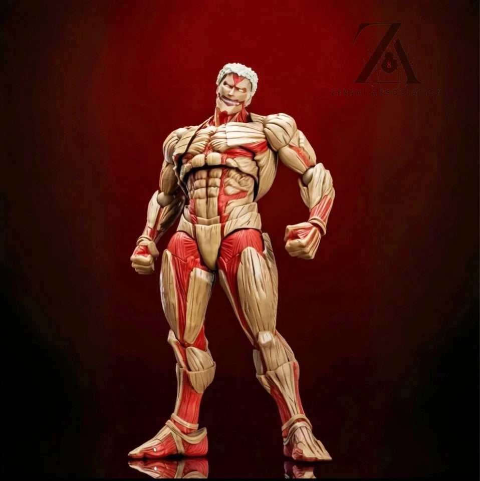 Reiner Braun Armored Titan Attack On Titan Anime Adjustable Action Figure PVC 5.2" [Boxed]