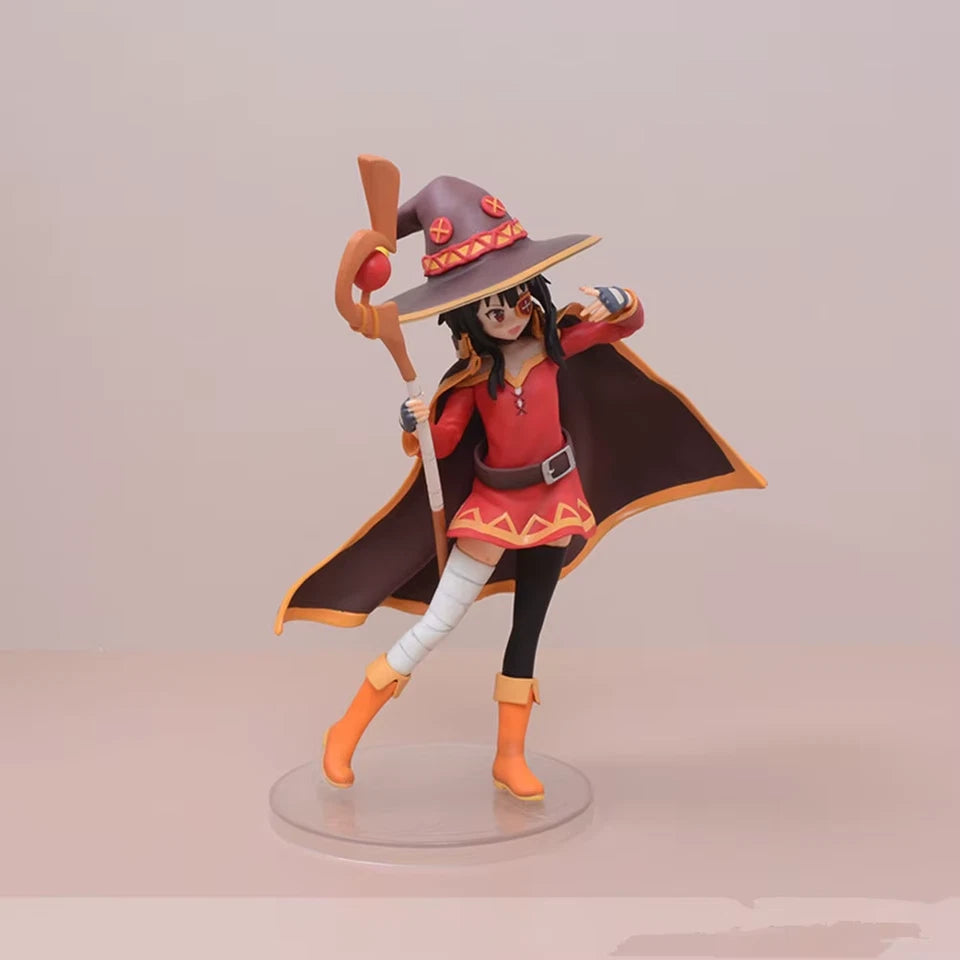 Megumin Wizard Attire KonoSuba Anime Collectible Kawaii Figure PVC 7" [Boxed]