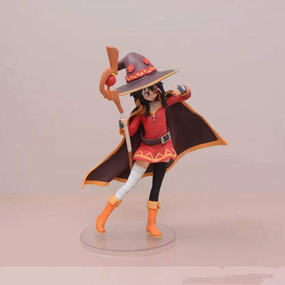 Megumin Wizard Attire KonoSuba Anime Collectible Kawaii Figure PVC 7" [Boxed]