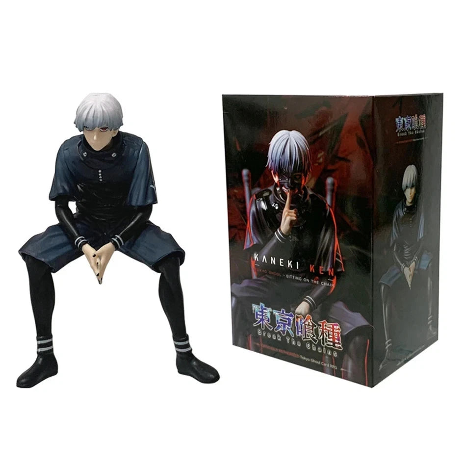 Ken Kaneki Eyepatch Tokyo Ghoul Anime Figure Model Statue PVC 4.5" - 7" [Boxed]