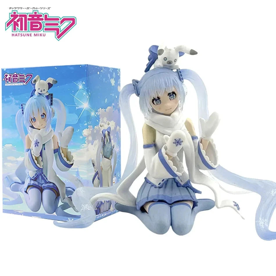 Hatsune Miku Snow Sky Town Ver Project DIVA Vocaloid Anime Figure PVC 5" [Box]
