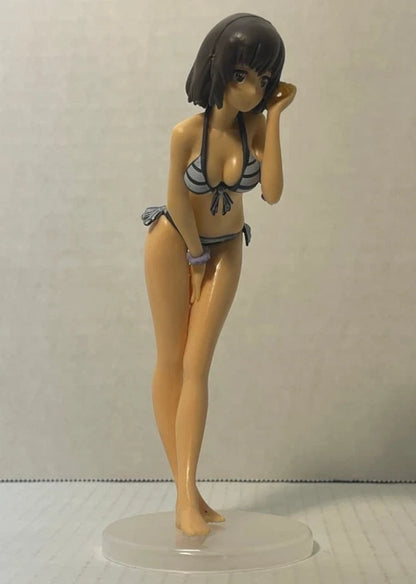 Megumi Kato Swimsuit Saekano Kawaii Anime Figure Model Statue PVC 6" [No Box]