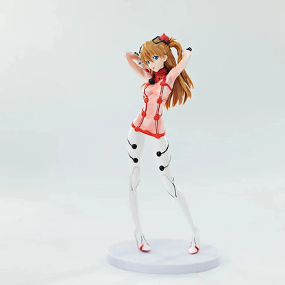 Asuka Sohryu Lab Suit Rebuild of Evangelion Cute Anime Figure Model PVC 8" [Boxed]
