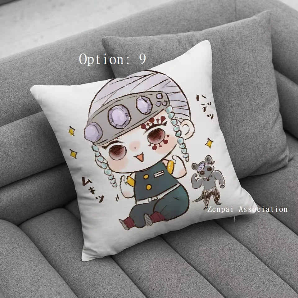 Tengen Uzui Hashira Demon Slayer Anime Soft Pillow Cushion Cover 2 x 2 ft