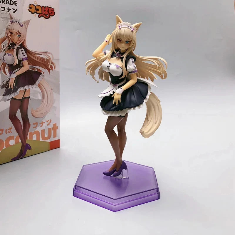 Coconut Elegant Maid Nekopara Anime Kawaii Nekomimi Figure PVC 8" [Boxed] *Adult Collectible*
