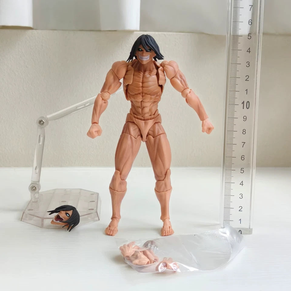 Eren Attack on Titan Form AoT Adjustable Action Anime Figure PVC 5.9 in [Boxed]