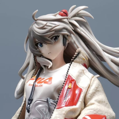 Asuka Sohryu Radio Eva Neon Genesis Evangelion Anime Figure Model PVC 9" [No Box]
