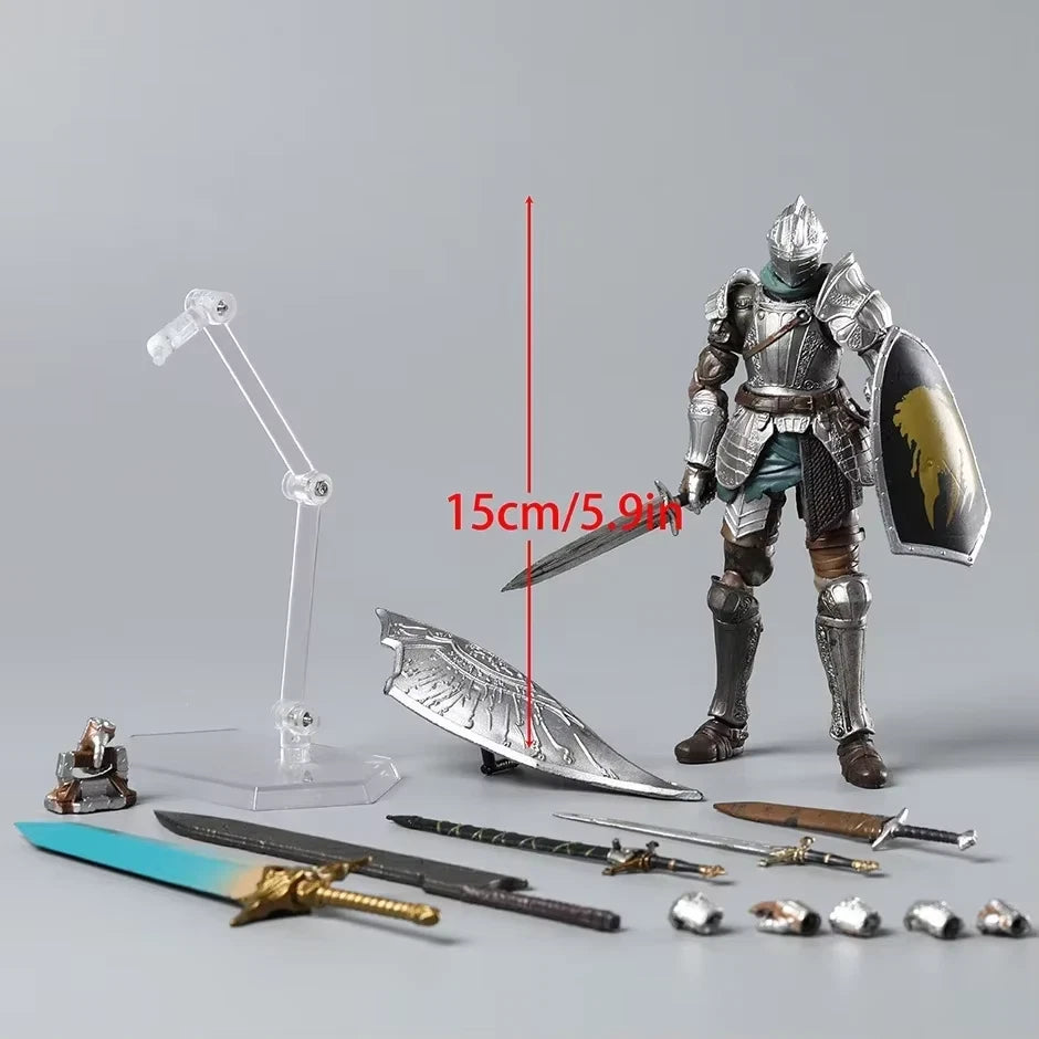Knight Fluted Armor Dark Souls Adjustable Collectible Figure PVC 5.9" [Boxed]
