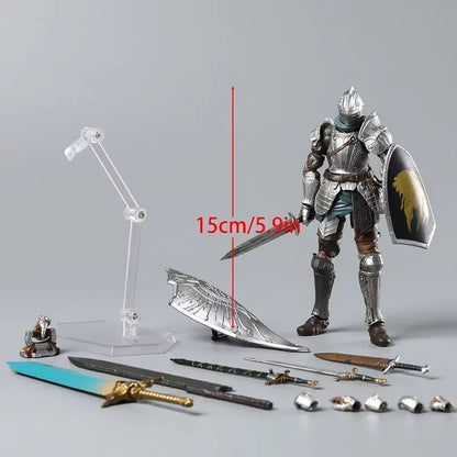 Knight Fluted Armor Dark Souls Adjustable Collectible Figure PVC 5.9" [Boxed]