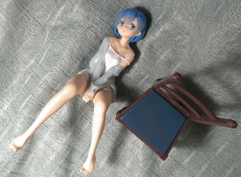 Rem Pajamas Re: Zero Anime Kawaii Desktop Petite Figure PVC 6.6" [No Box]