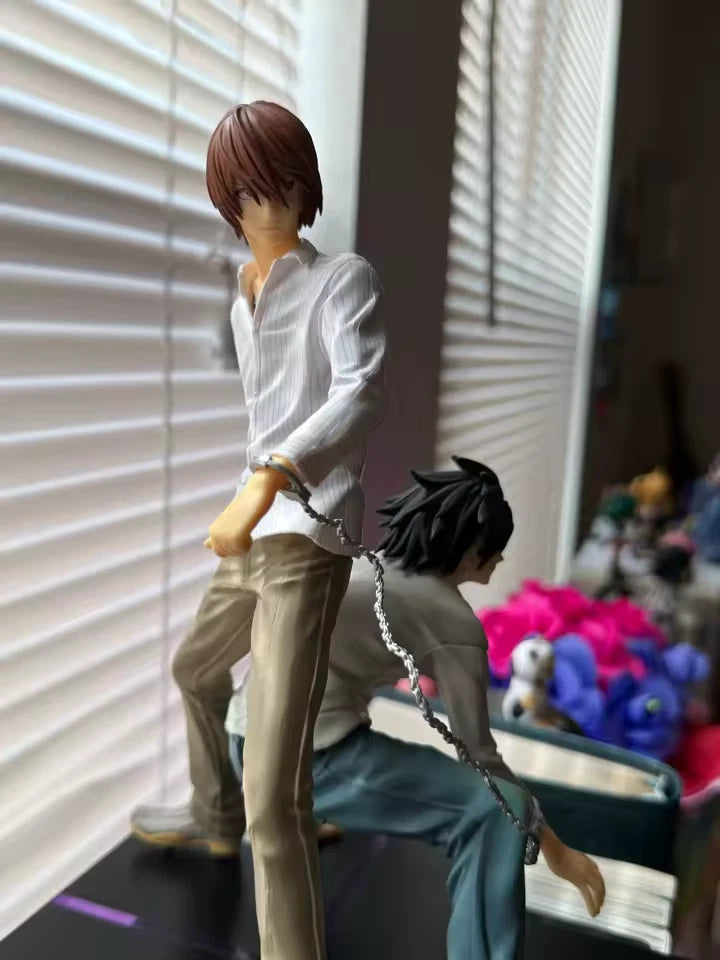 Light Yagami vs L Lawliet Death Note Collectible Anime Figure PVC 8.5" [Boxed]