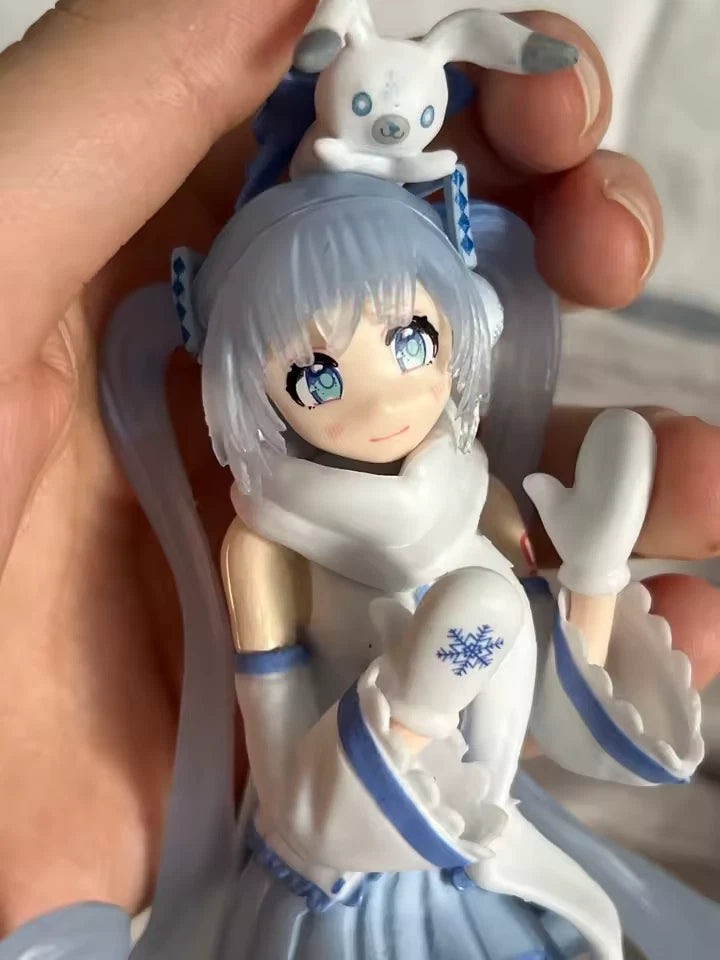 Hatsune Miku Snow Sky Town Ver Project DIVA Vocaloid Anime Figure PVC 5" [Box]