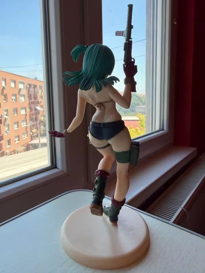 Bulma Army Bikini Dragon Ball Z Kawaii Anime Figure Model Statue PVC 7" [Boxed]