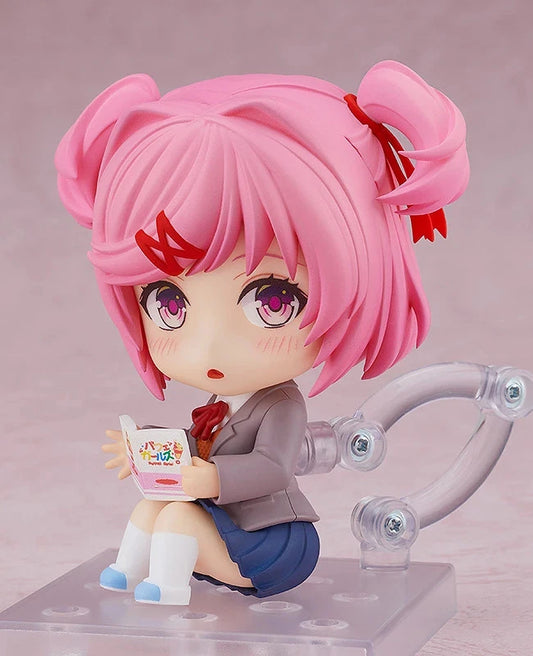 Natsuki Doki Doki Literature Club! Adjustable Kawaii Anime Figure PVC 4" [Boxed]