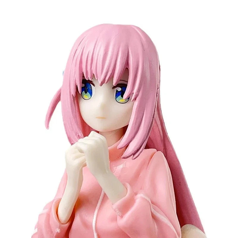 Hitori Gotoh Sitting Bocchi the Rock! Anime Kawaii Figurine PVC 3" [Boxed]